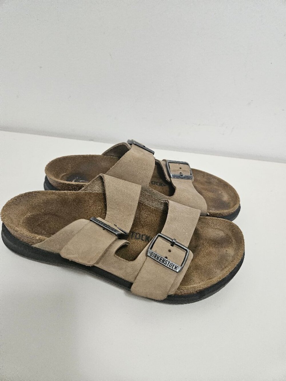 Birkenstock Arizona Crosstown Women Sz 7.5 US/ 38 EU Oiled Leather Tobacco Brown